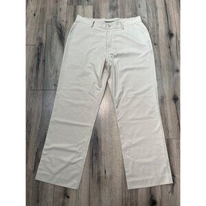 Under Armour Mens Drive Pants 36 Chino Cream Golf Pants  (Inseam 31 Hemmed)